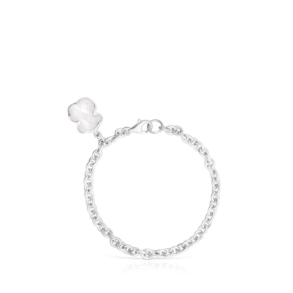 Pulsera de plata y cristal de roca Sweet Dolls Color