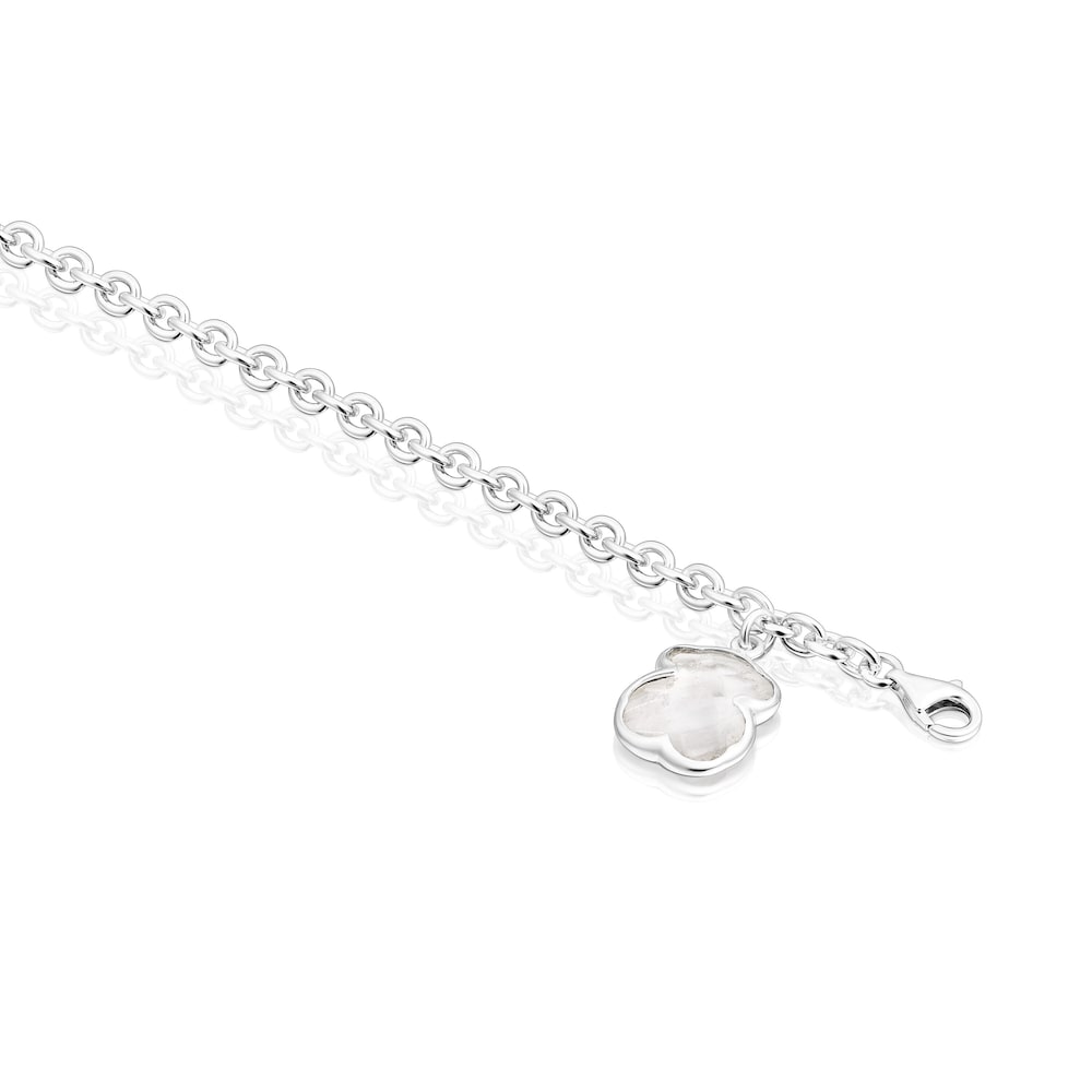 Pulsera de plata y cristal de roca Sweet Dolls Color