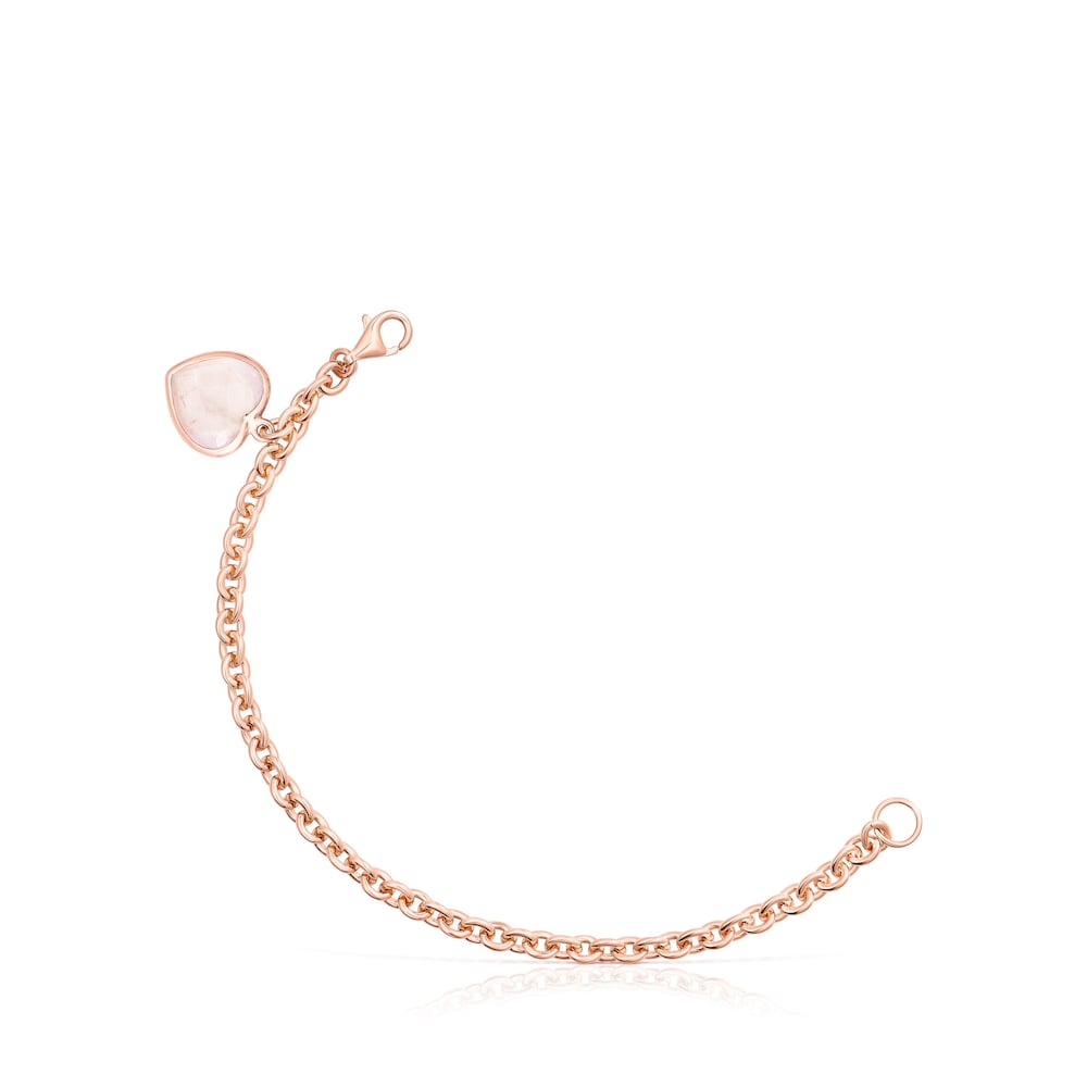 Rose 18K gold vermeil and pink Quartz Sweet Dolls Color Bracelet