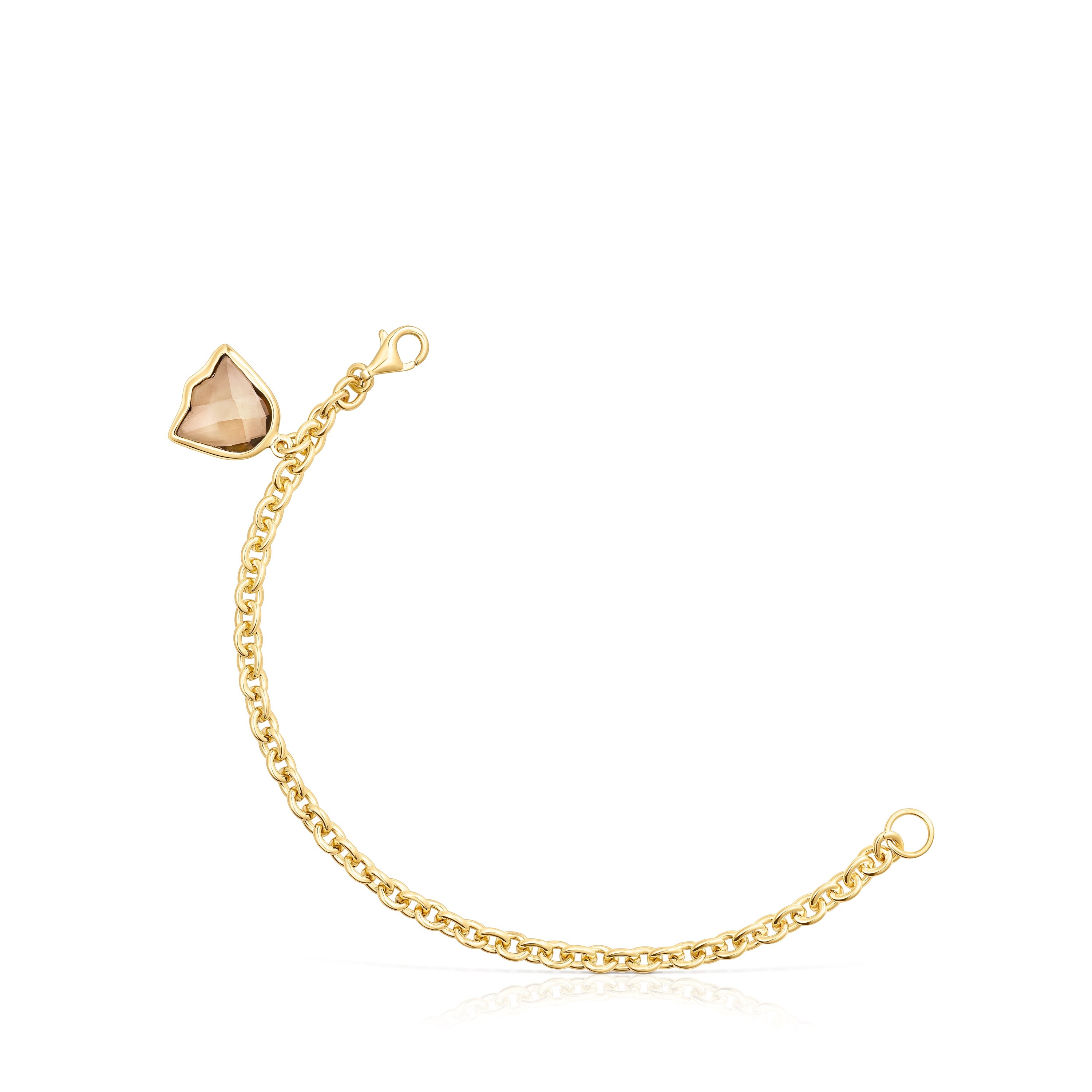 18K gold vermeil and smokey Quartz Sweet Dolls Color Bracelet