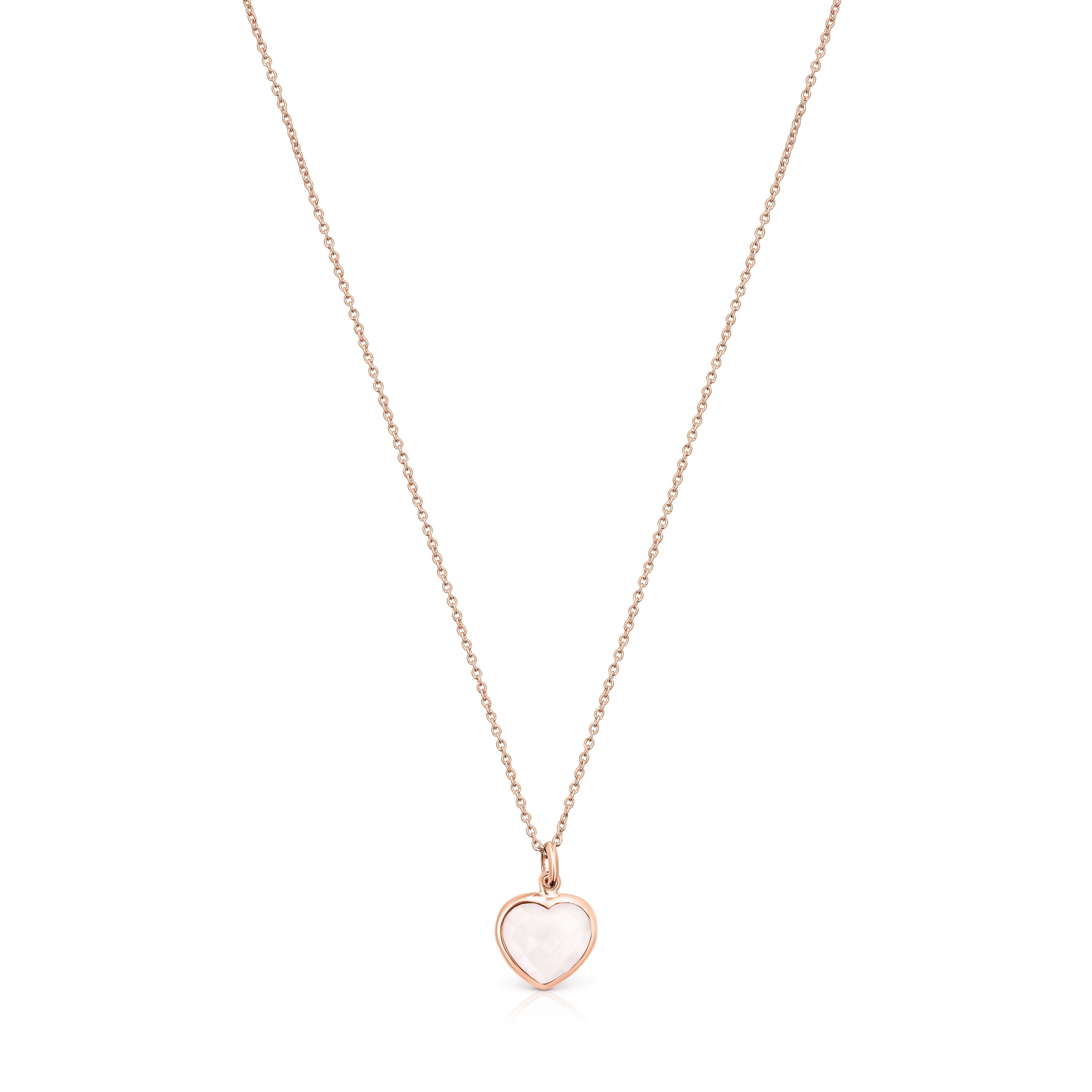 Rose 18K gold vermeil and pink Quartz Sweet Dolls Color Necklace