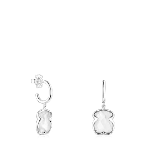 Pendientes de plata y cristal de roca Sweet Dolls Color image number 0