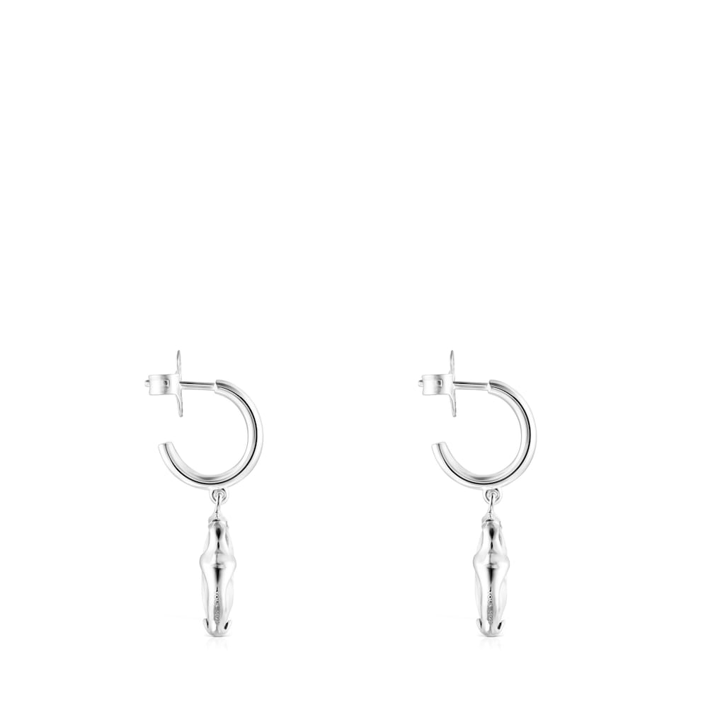 Pendientes de plata y cristal de roca Sweet Dolls Color image number 1