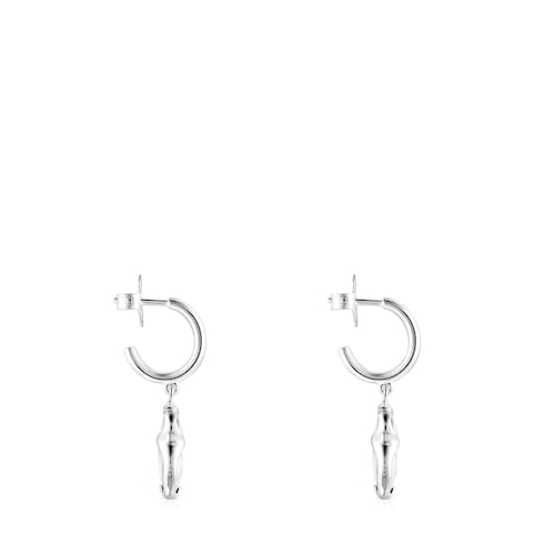 Pendientes de plata y cristal de roca Sweet Dolls Color