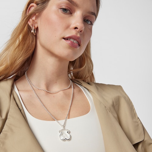 Pingente Sweet Dolls Color em Prata e Cristal de rocha