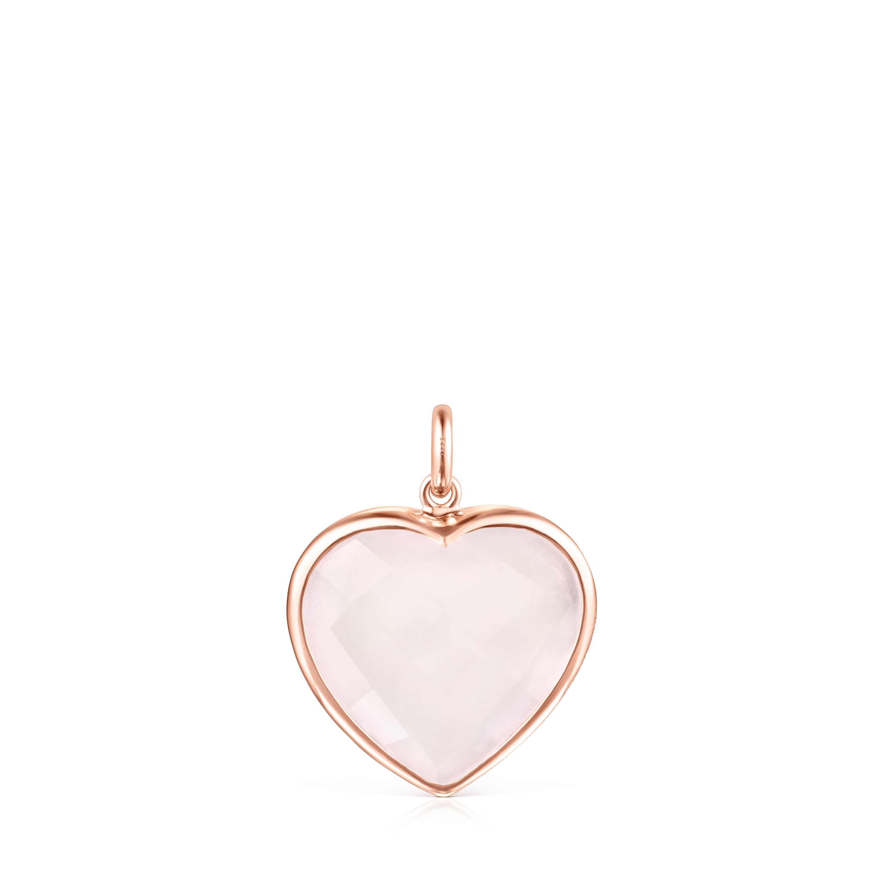 Rose 18K gold vermeil and pink Quartz Sweet Dolls Color Pendant