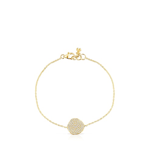 Pulsera Nenufar de oro y diamantes