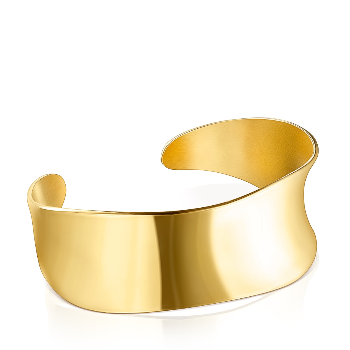 Pulsera estrecha con baño de oro 18 kt sobre plata Nenufar image number 0