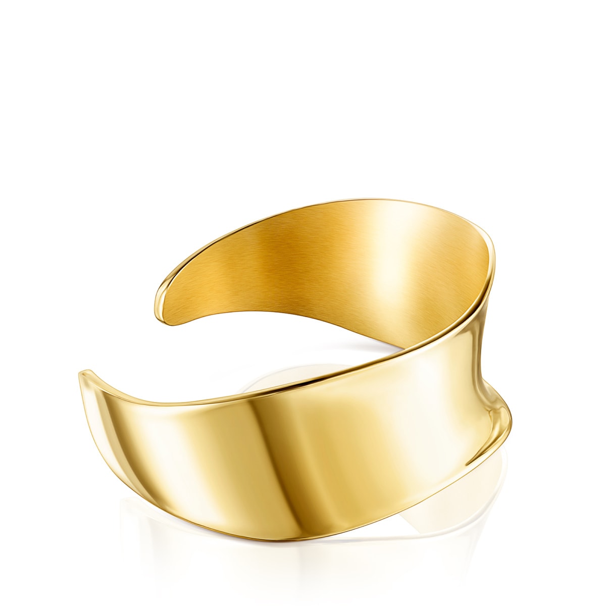 Pulsera estrecha con baño de oro 18 kt sobre plata Nenufar image number 1