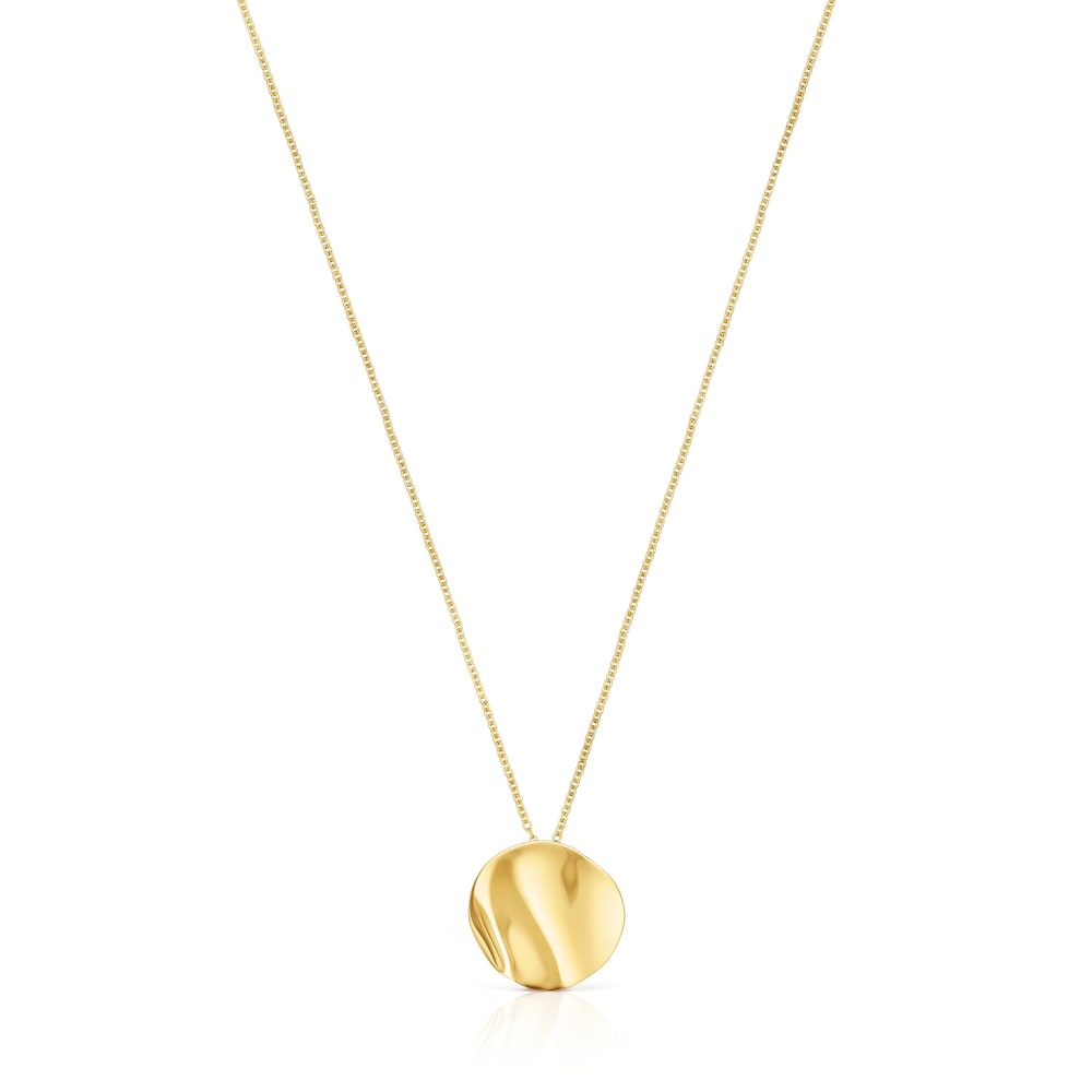 Collar pétalo con baño de oro 18 kt sobre plata Nenufar image number 0