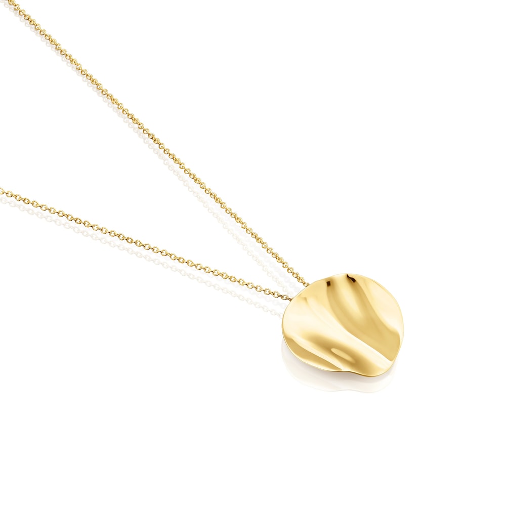 18K gold vermeil Nenufar petal Necklace