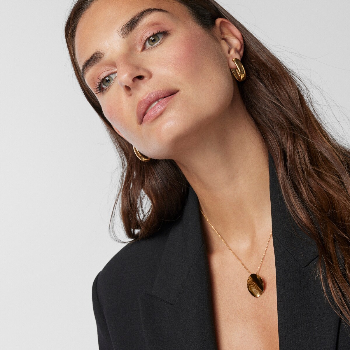 Silver Vermeil Nenufar petal Necklace