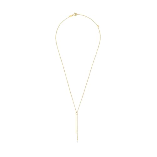 Collar pétalo con baño de oro 18 kt sobre plata y perla Nenufar