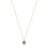 Collar con baño de oro 18 kt sobre plata y diamantes Nenufar
