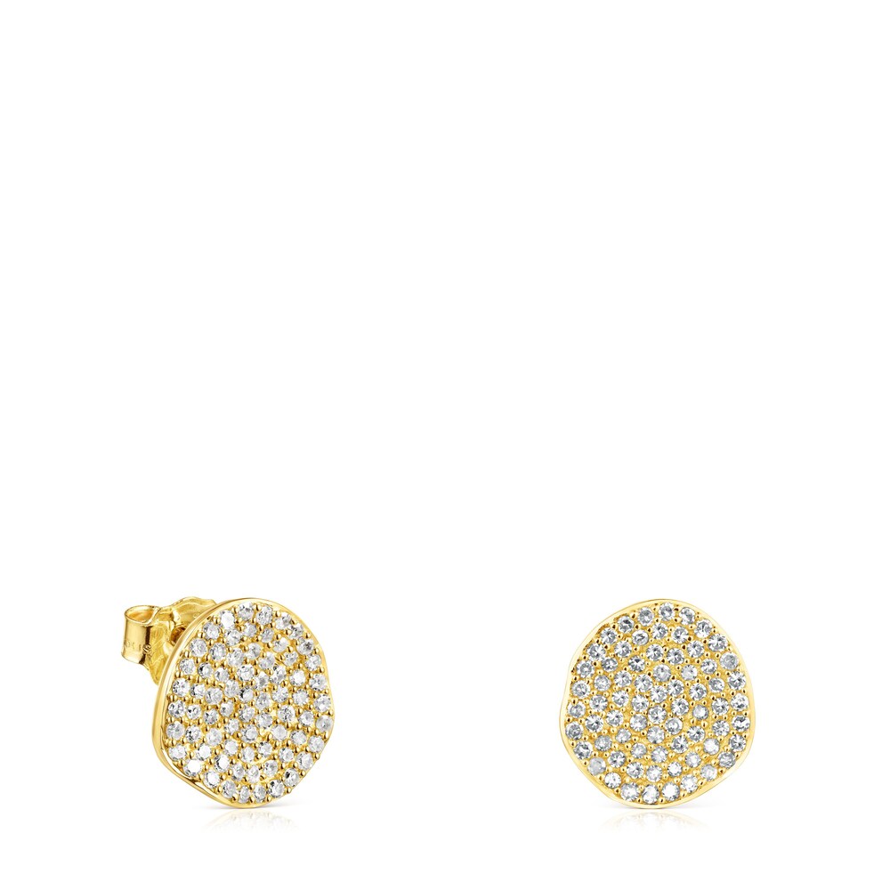 Pendientes de oro y diamantes Nenufar image number 0