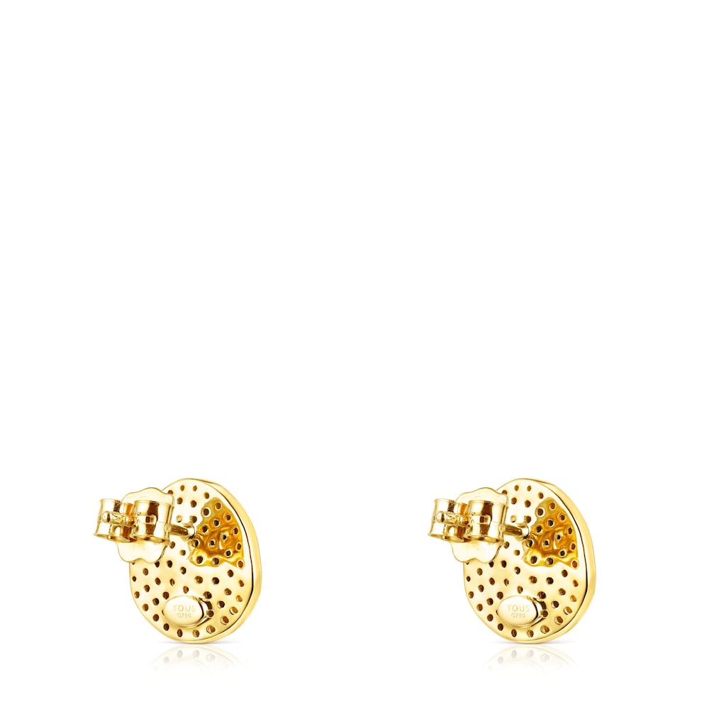 Pendientes de oro y diamantes Nenufar image number 2