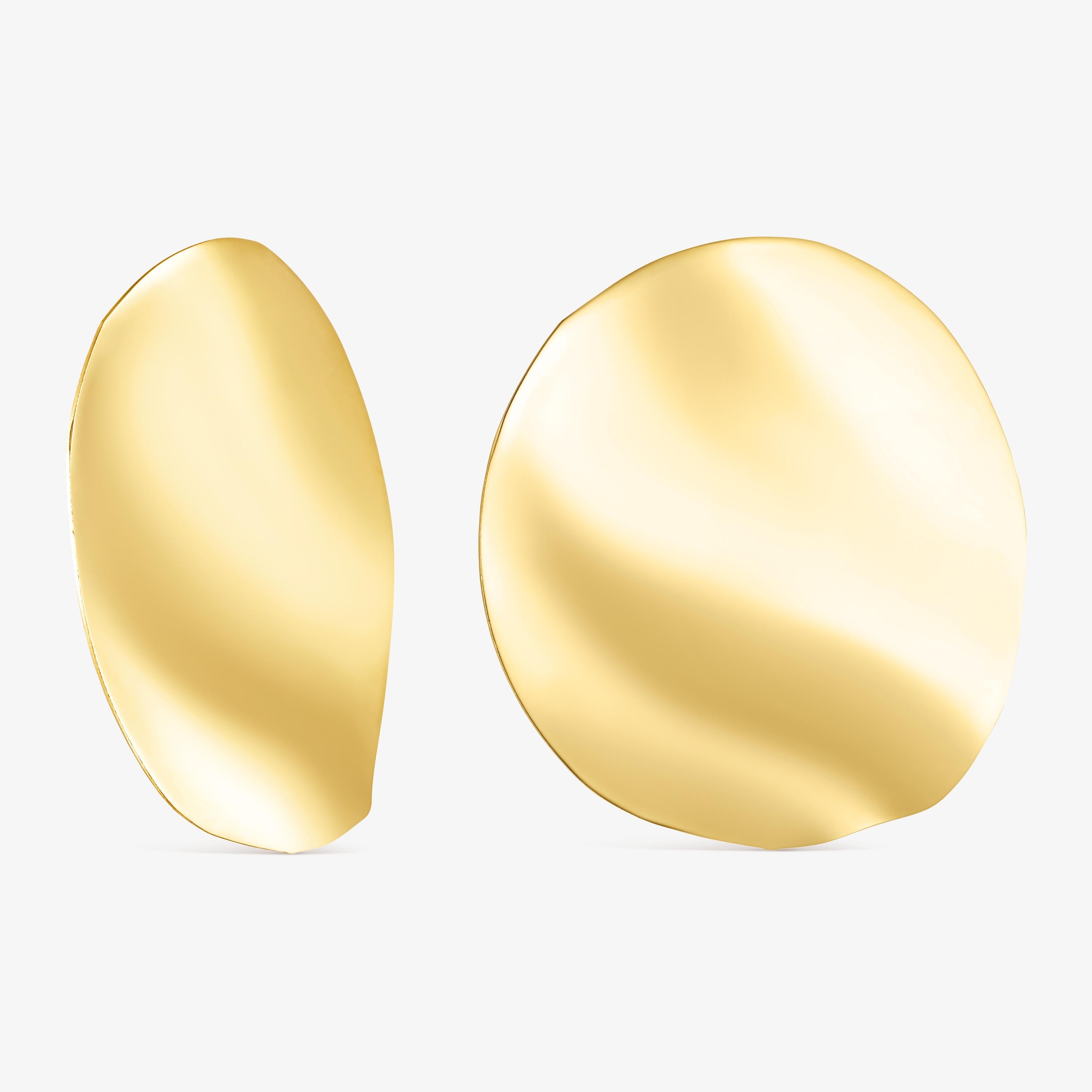 18K gold vermeil Nenufar petal Earrings