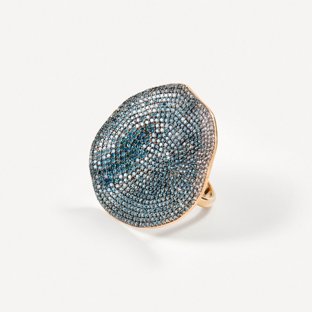 Ring in gold with treated diamonds TOUS ATELIER