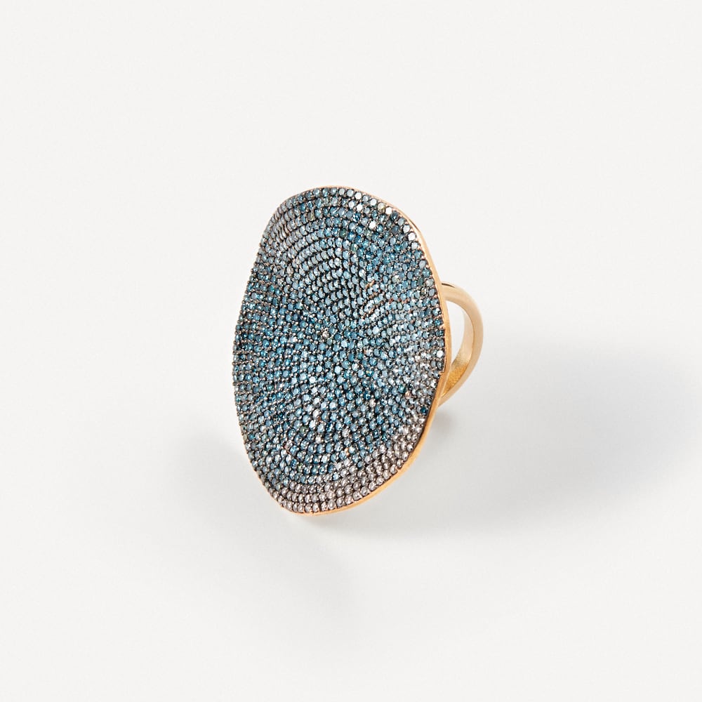 Ring in gold with treated diamonds TOUS ATELIER