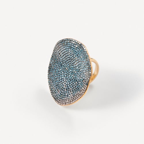 Ring in gold with treated diamonds TOUS ATELIER