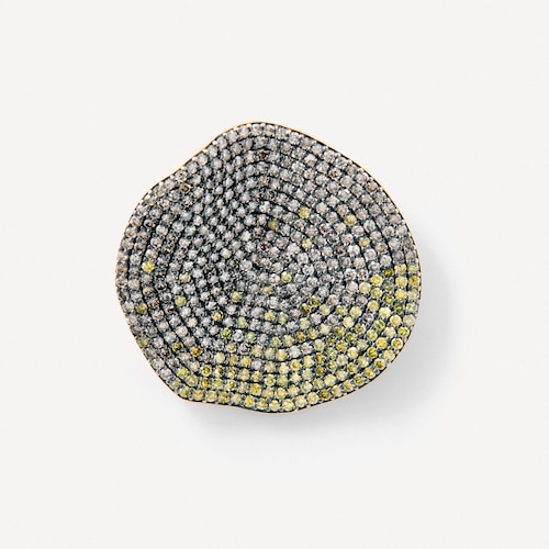 Small gold Earrings with yellow diamonds TOUS ATELIER Nenufar