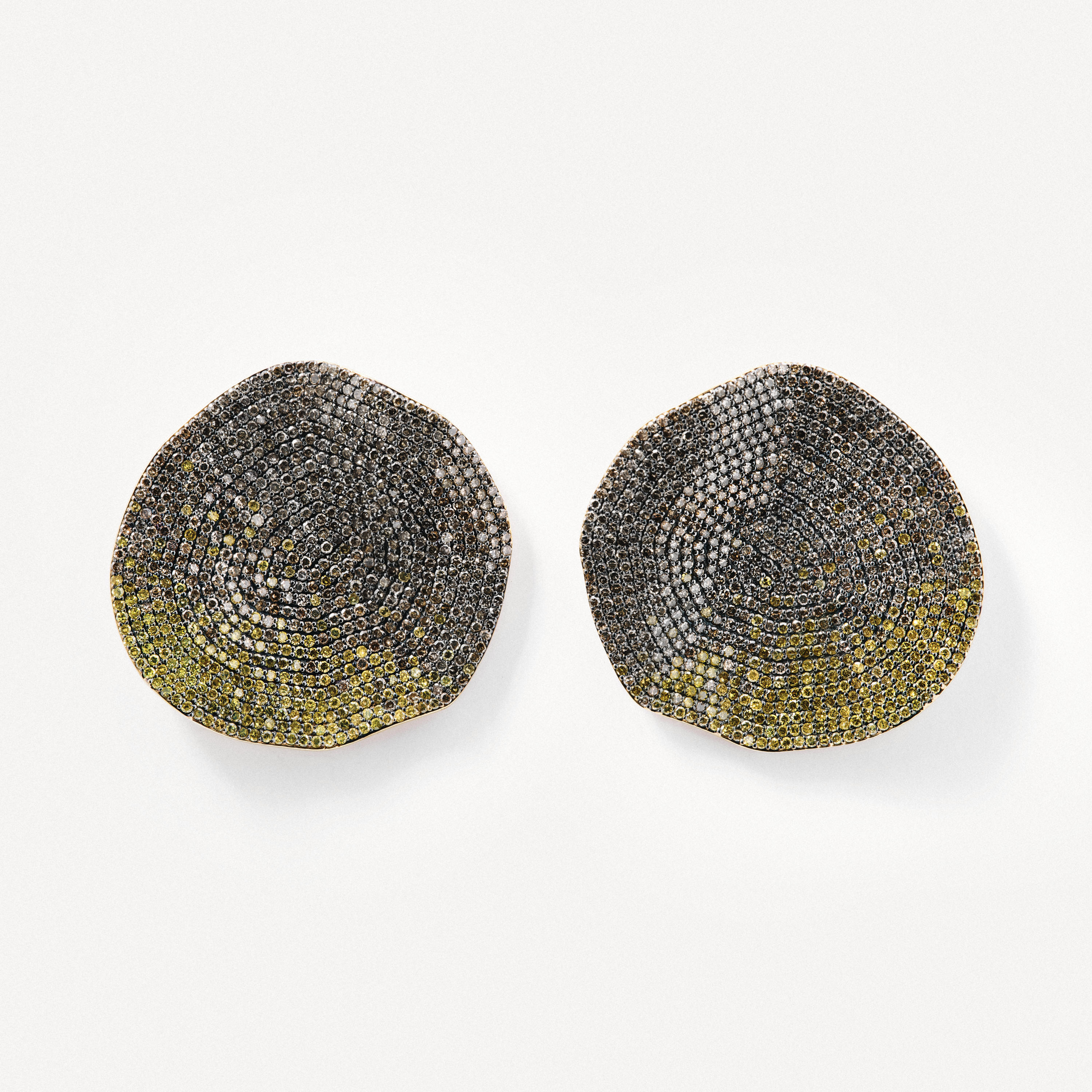 gold Earrings with yellow diamonds TOUS ATELIER Nenufar
