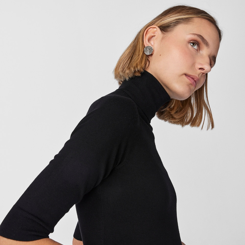 Pendientes grandes con ba&ntilde;o de oro 18 kt sobre plata y diamantes Nenufar