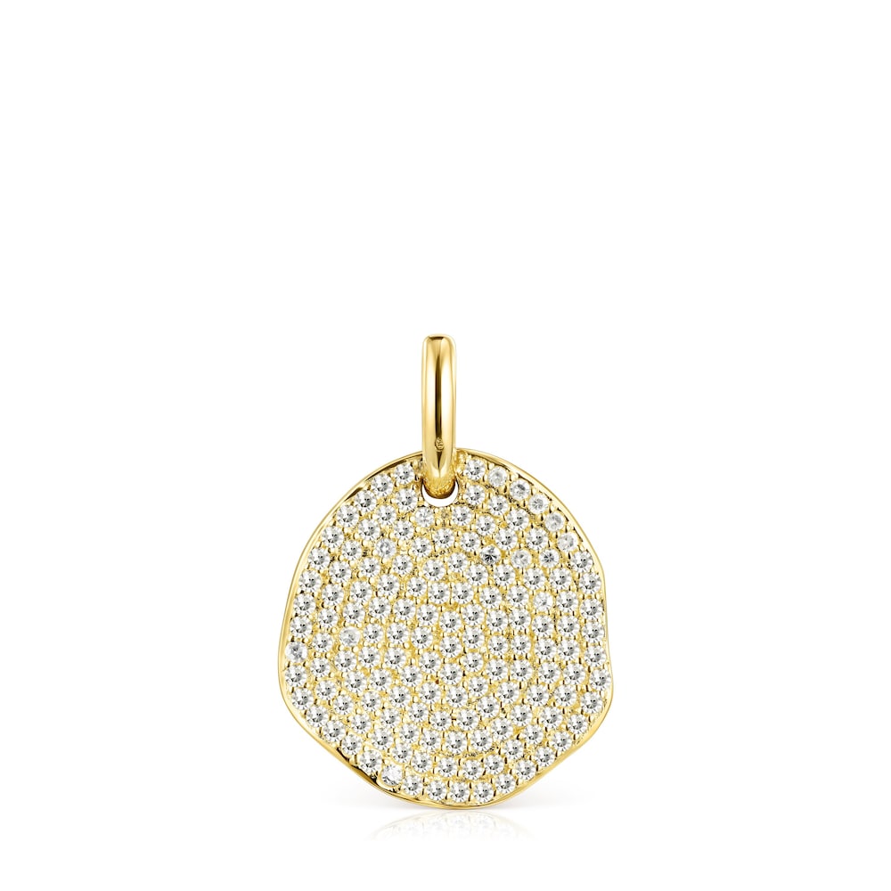 Colgante grande de oro y diamantes Nenufar image number 0