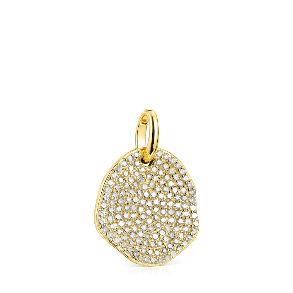 Colgante grande de oro y diamantes Nenufar image number 1