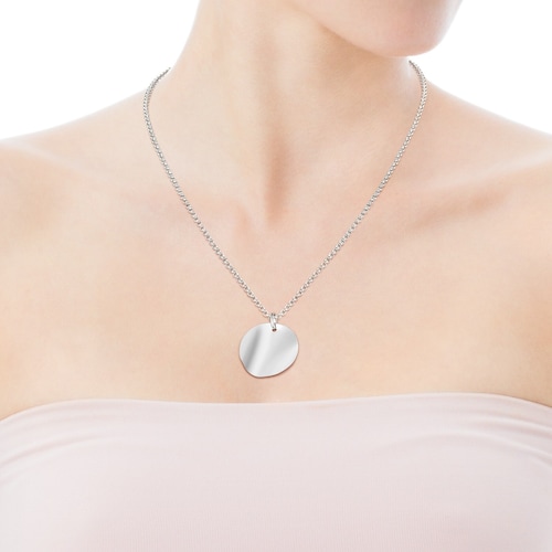 Colgante pétalo de plata Nenufar