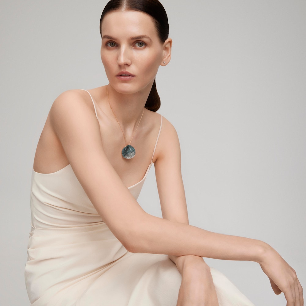 Naszyjnik z białego złota z oszlifowanymi diamentami TOUS ATELIER