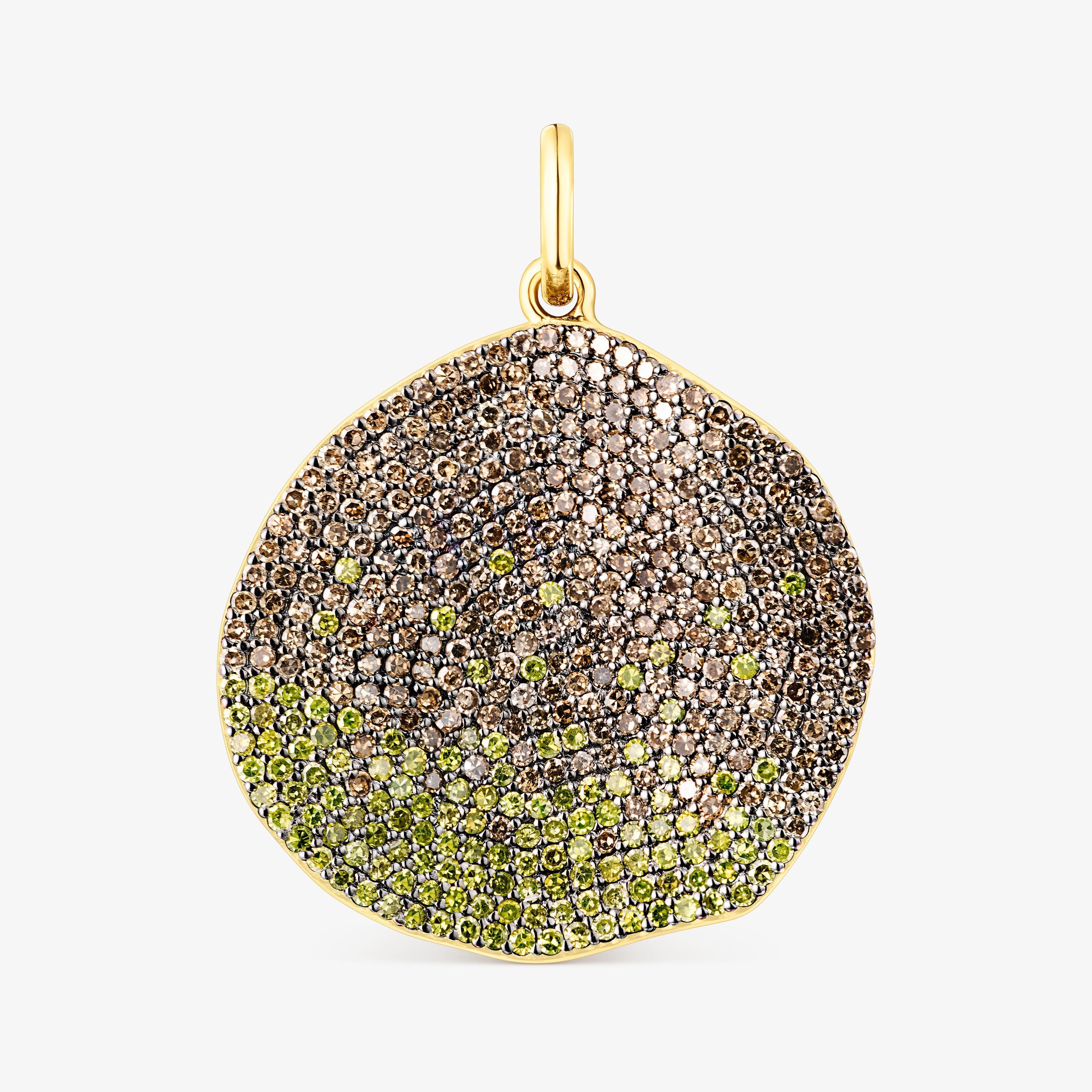 Gold Pendant with yellow diamonds TOUS ATELIER Nenufar