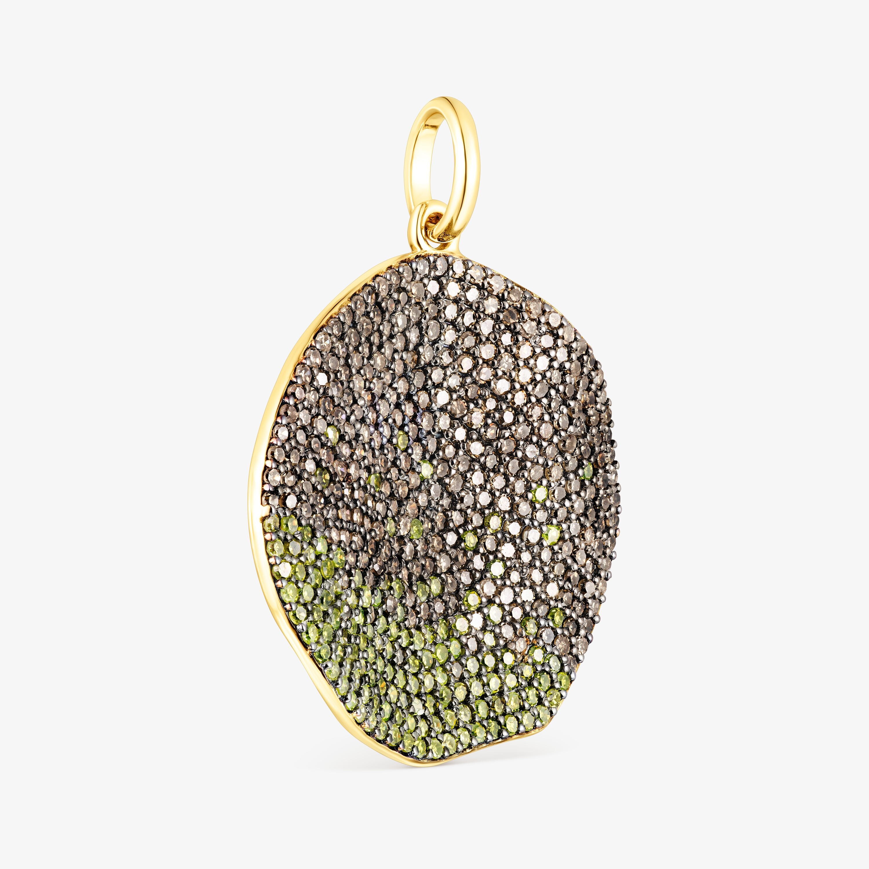 Gold Pendant with yellow diamonds TOUS ATELIER Nenufar