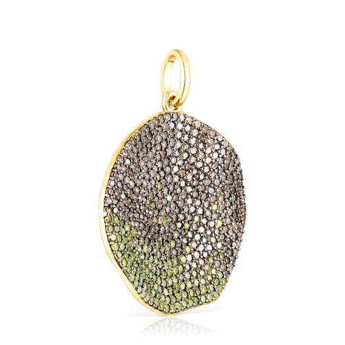 Gold Pendant with yellow diamonds TOUS ATELIER Nenufar