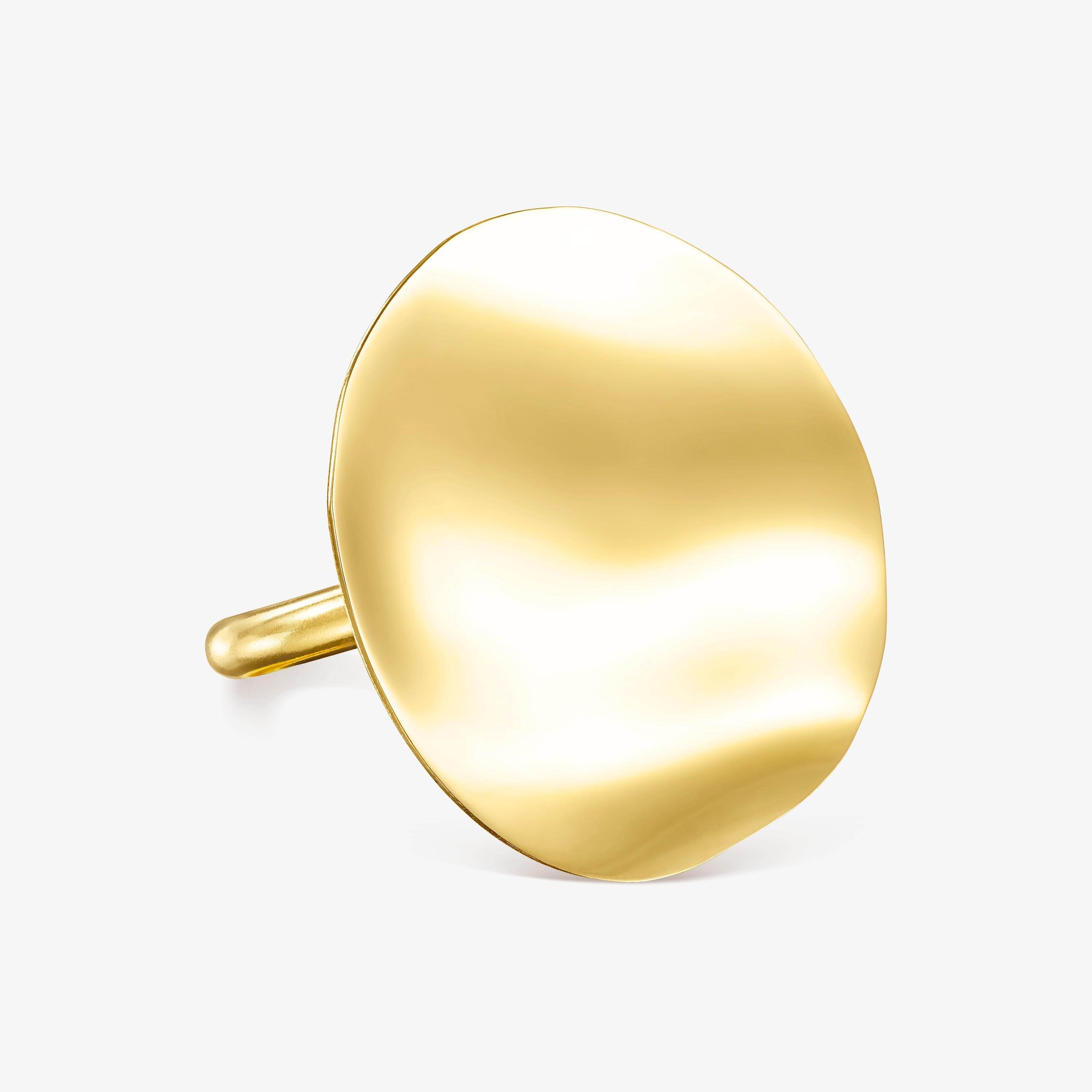 18K gold vermeil Nenufar petal Ring