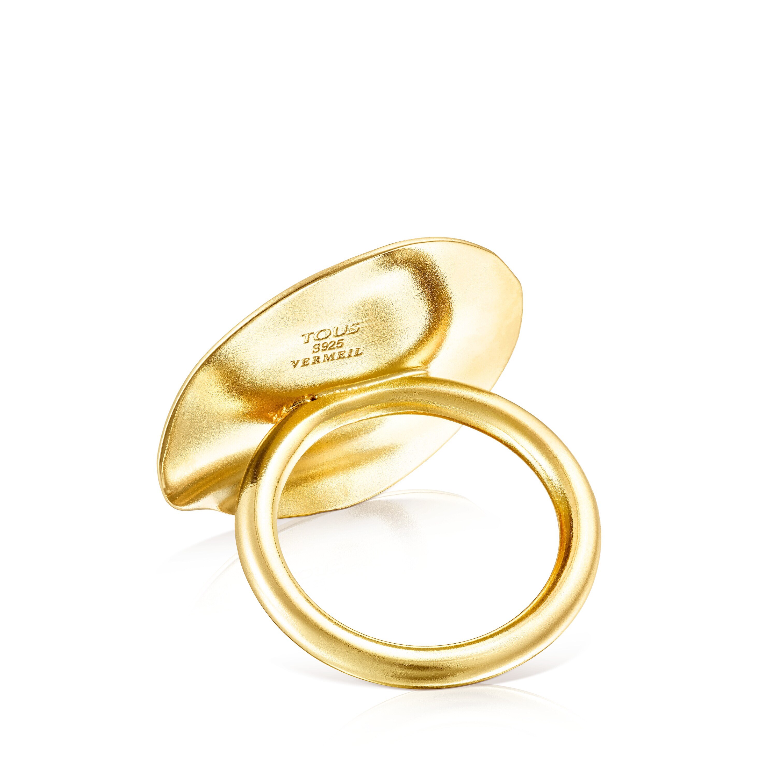 Silver Vermeil Nenufar petal Ring