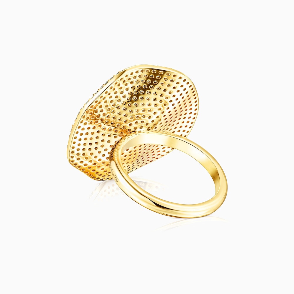 Anillo ATELIER Nenufar de Oro y Diamantes amarillos