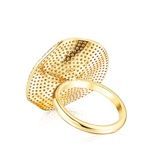 Anel ATELIER Nenufar em Ouro e Diamantes amarelos