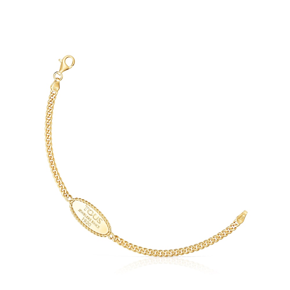Pulsera Minne TOUS con ba&ntilde;o de oro 18 kt sobre plata