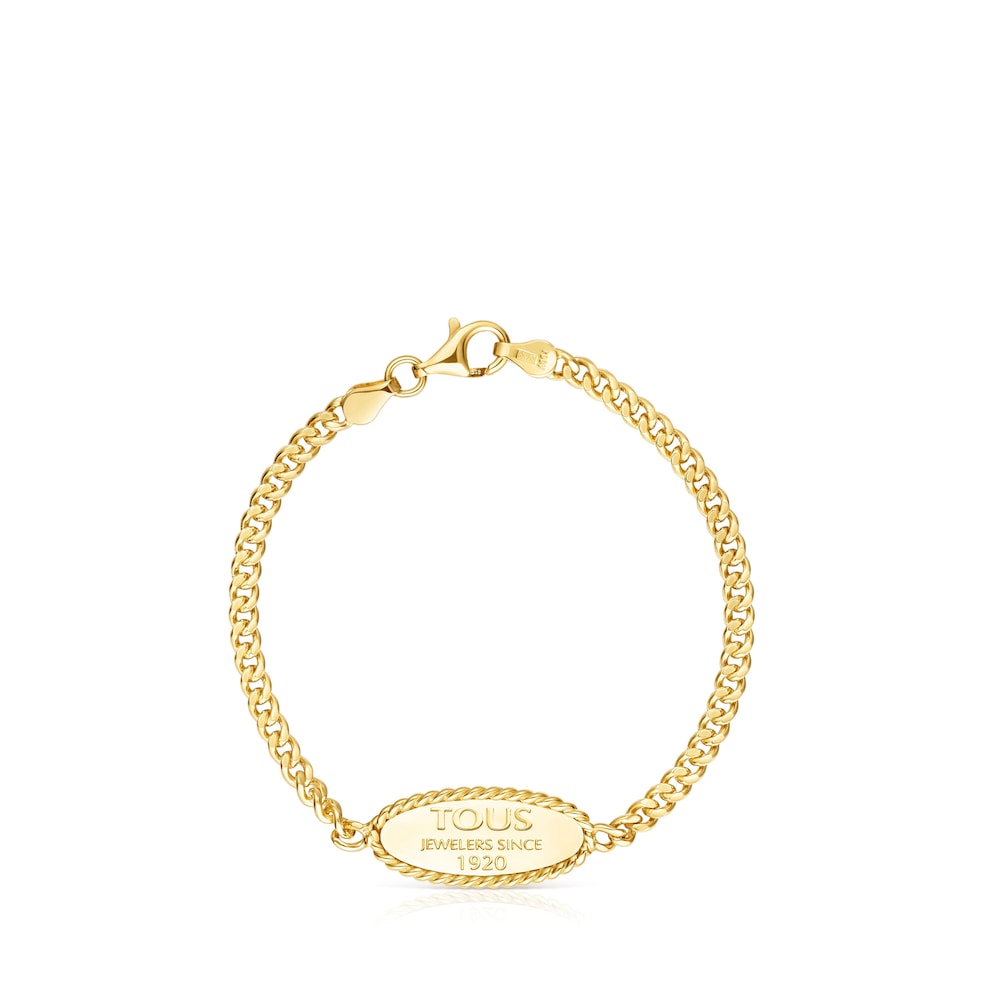 Pulsera Minne TOUS con ba&ntilde;o de oro 18 kt sobre plata