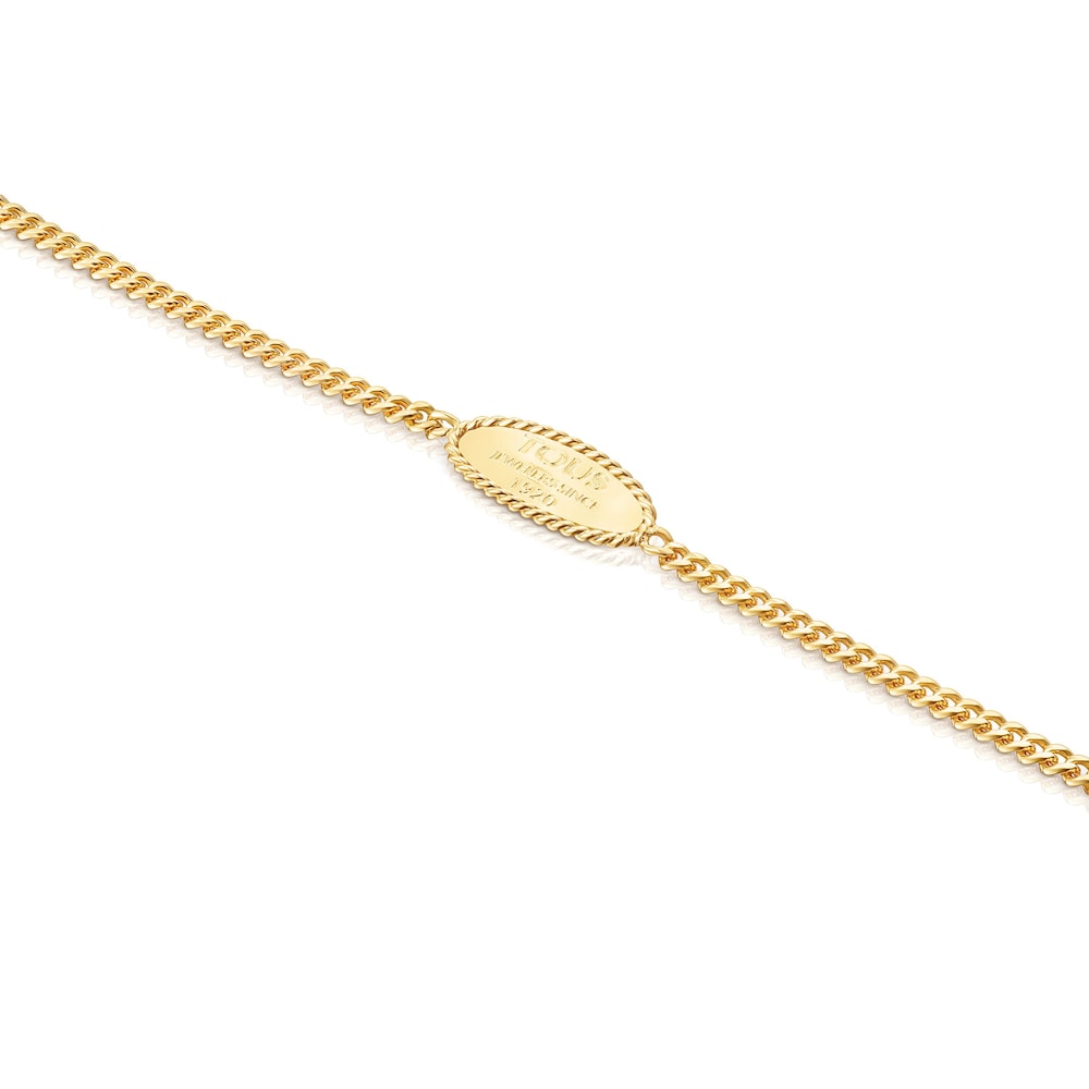 Pulsera Minne TOUS con ba&ntilde;o de oro 18 kt sobre plata