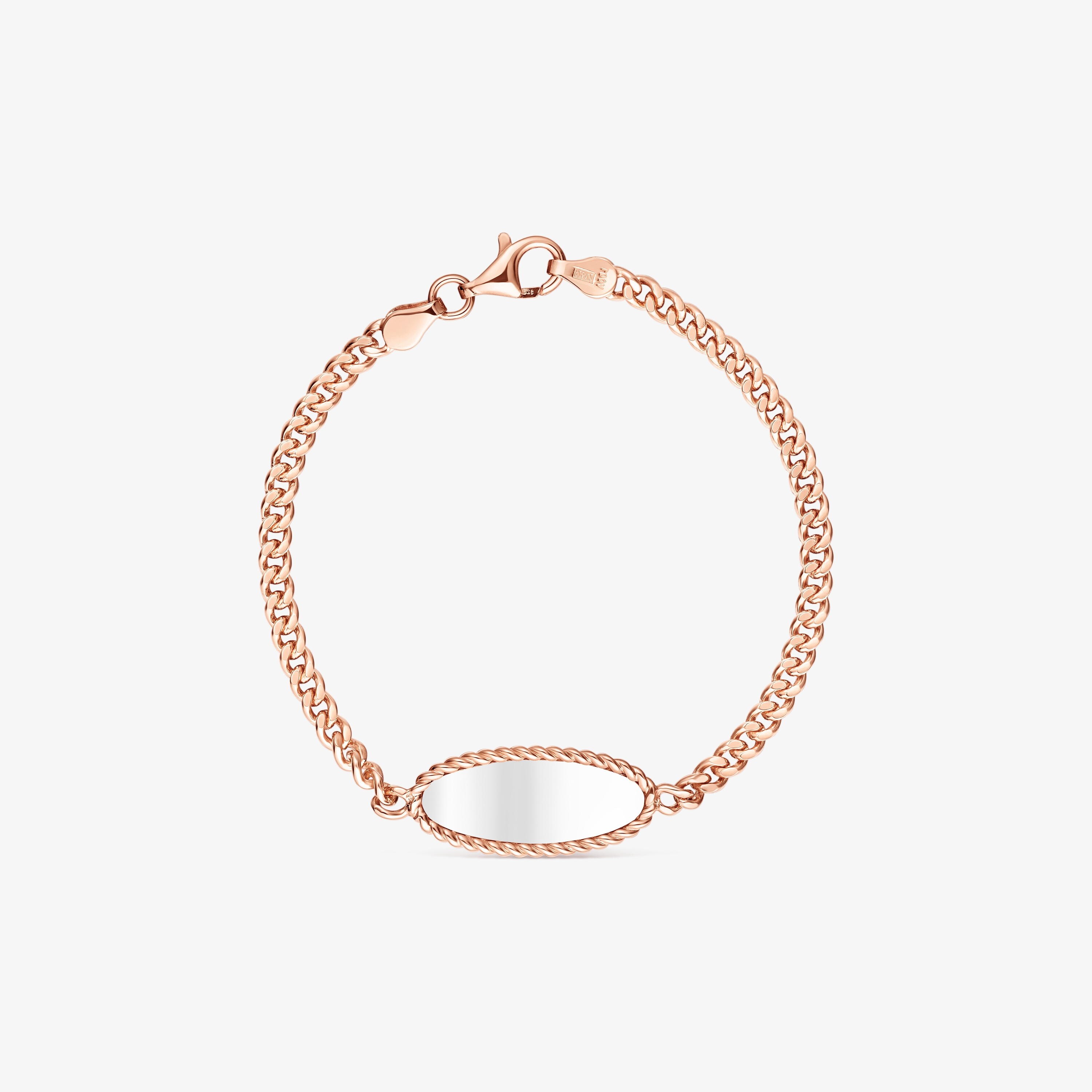 Rose 18K gold vermeil and Silver Minne Bracelet