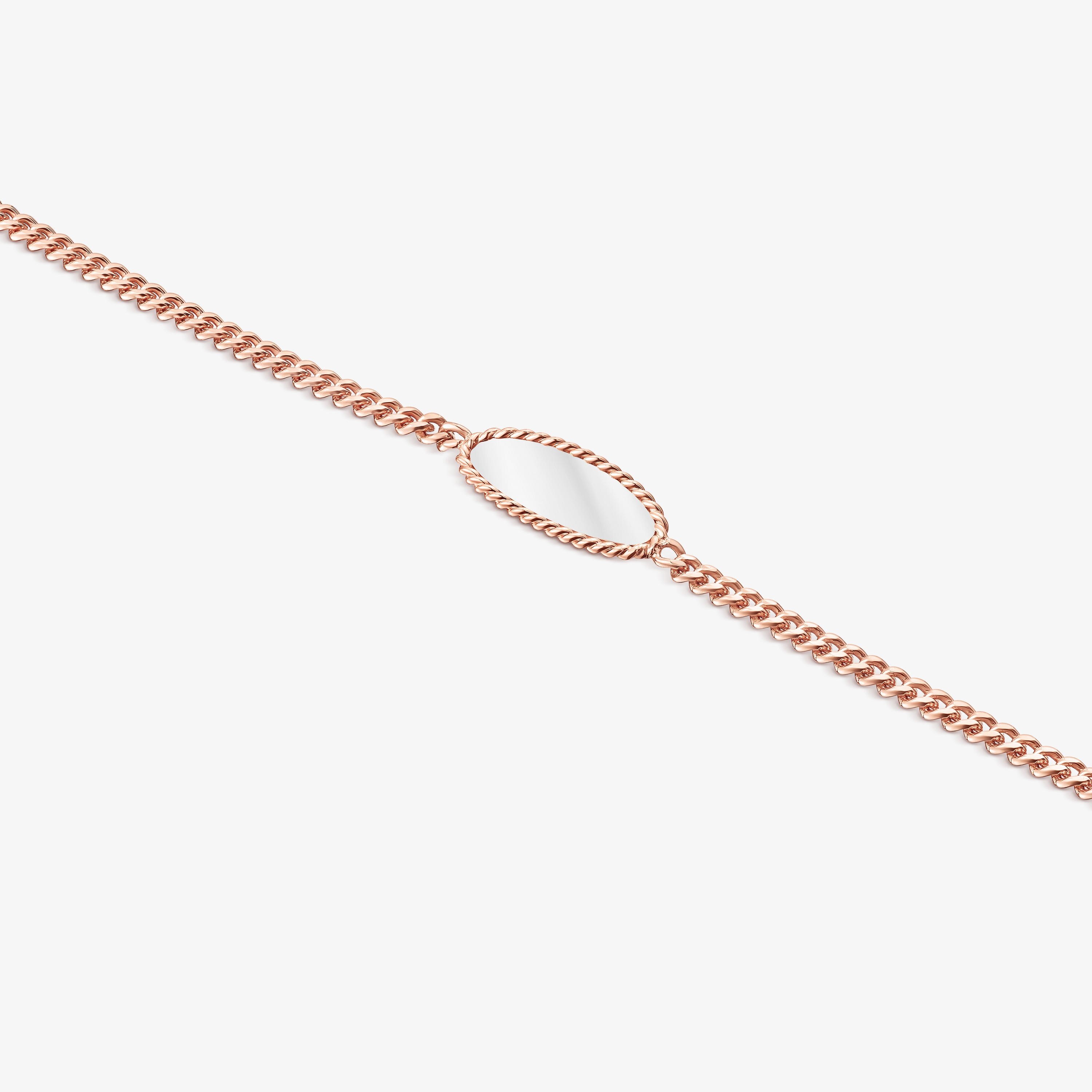 Rose 18K gold vermeil and Silver Minne Bracelet