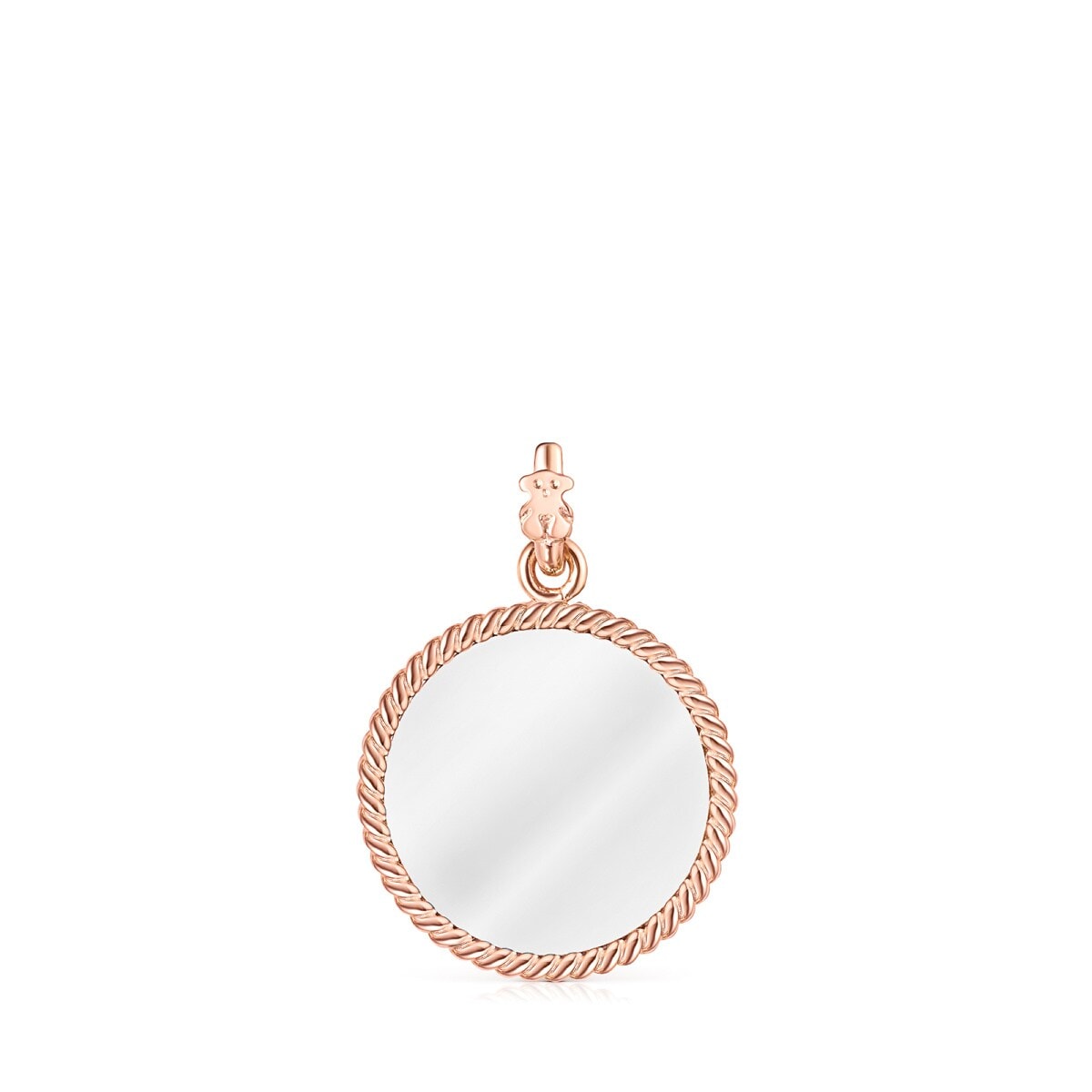Silver and Rose Silver Vermeil Minne Pendant