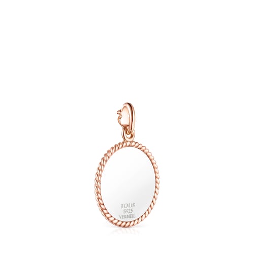Silver and Rose Silver Vermeil Minne Pendant