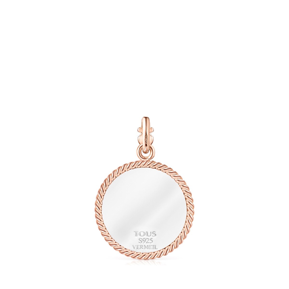 Silver and Rose Silver Vermeil Minne Pendant