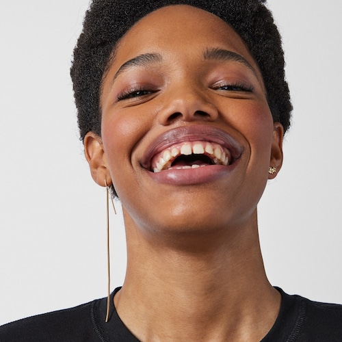 1/2 Brinco Teddy Bear em Prata vermeil e Pedras preciosas