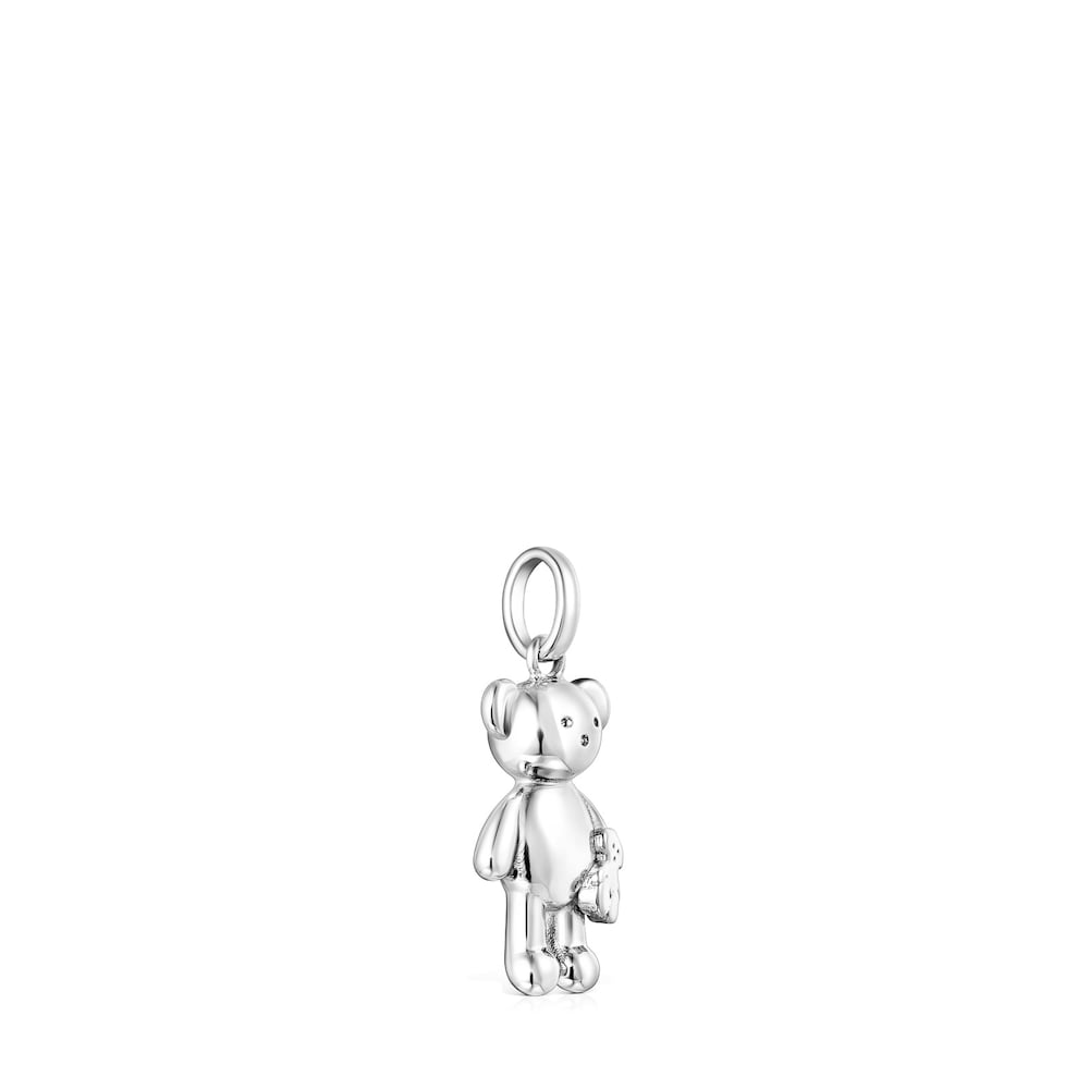 Colgante pequeño oso de plata Teddy Bear image number 1