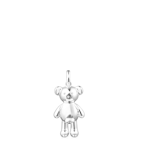 Penjoll&nbsp;Teddy&nbsp;Bear&nbsp;motxilla de plata