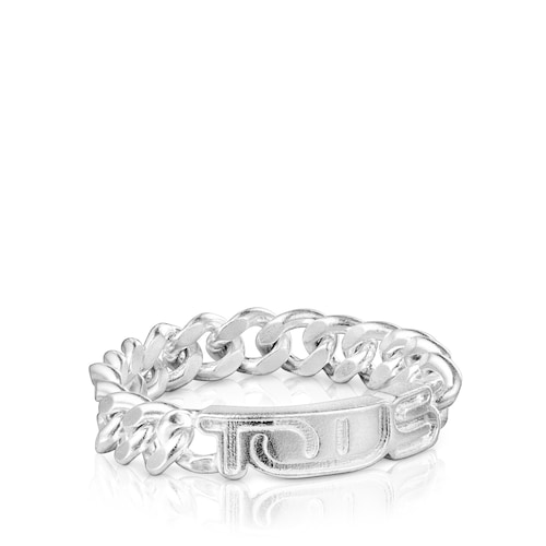 Silver TOUS Since 1920 Ring chain